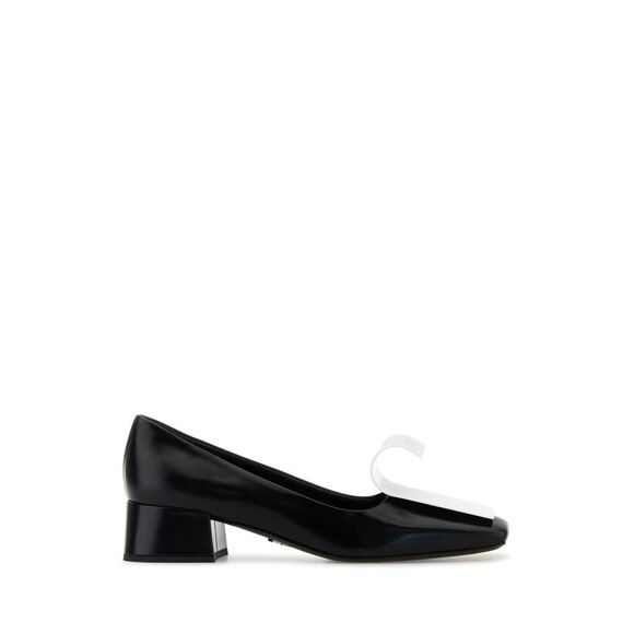 Prada Women Two-Tone Leather Pumps